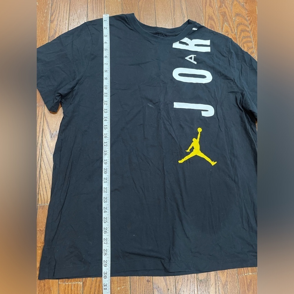 Jordan Black Tee with Red Logo - Picture 2 of 8